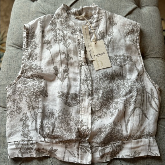 Women’s pure linen vest/top size large - Picture 1 of 4